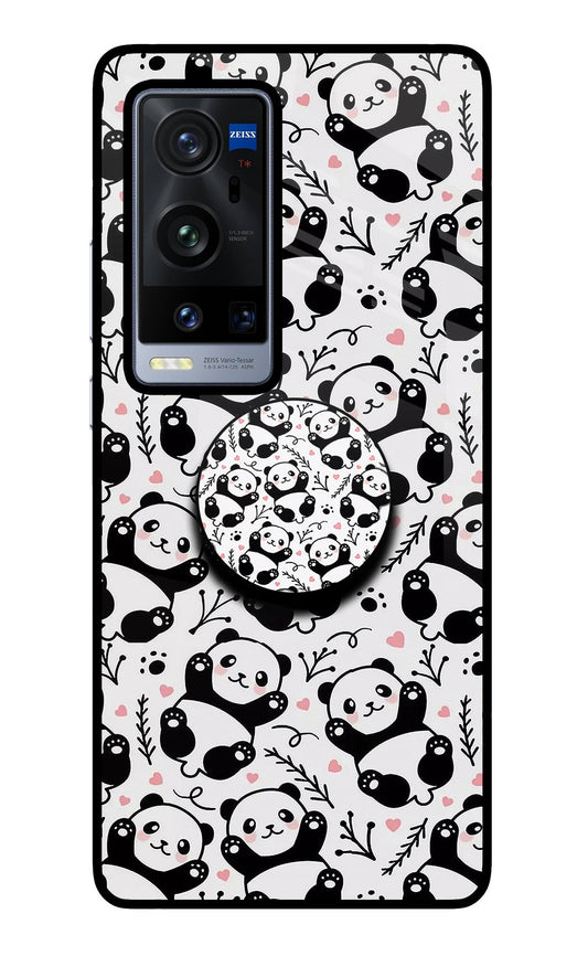 Cute Panda Vivo X60 Pro+ Glass Case