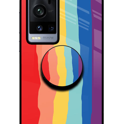 Rainbow Vivo X60 Pro+ Pop Case by Casekaro