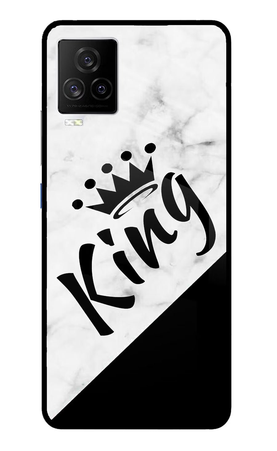 King iQOO 7 Legend 5G Back Cover, Glass case