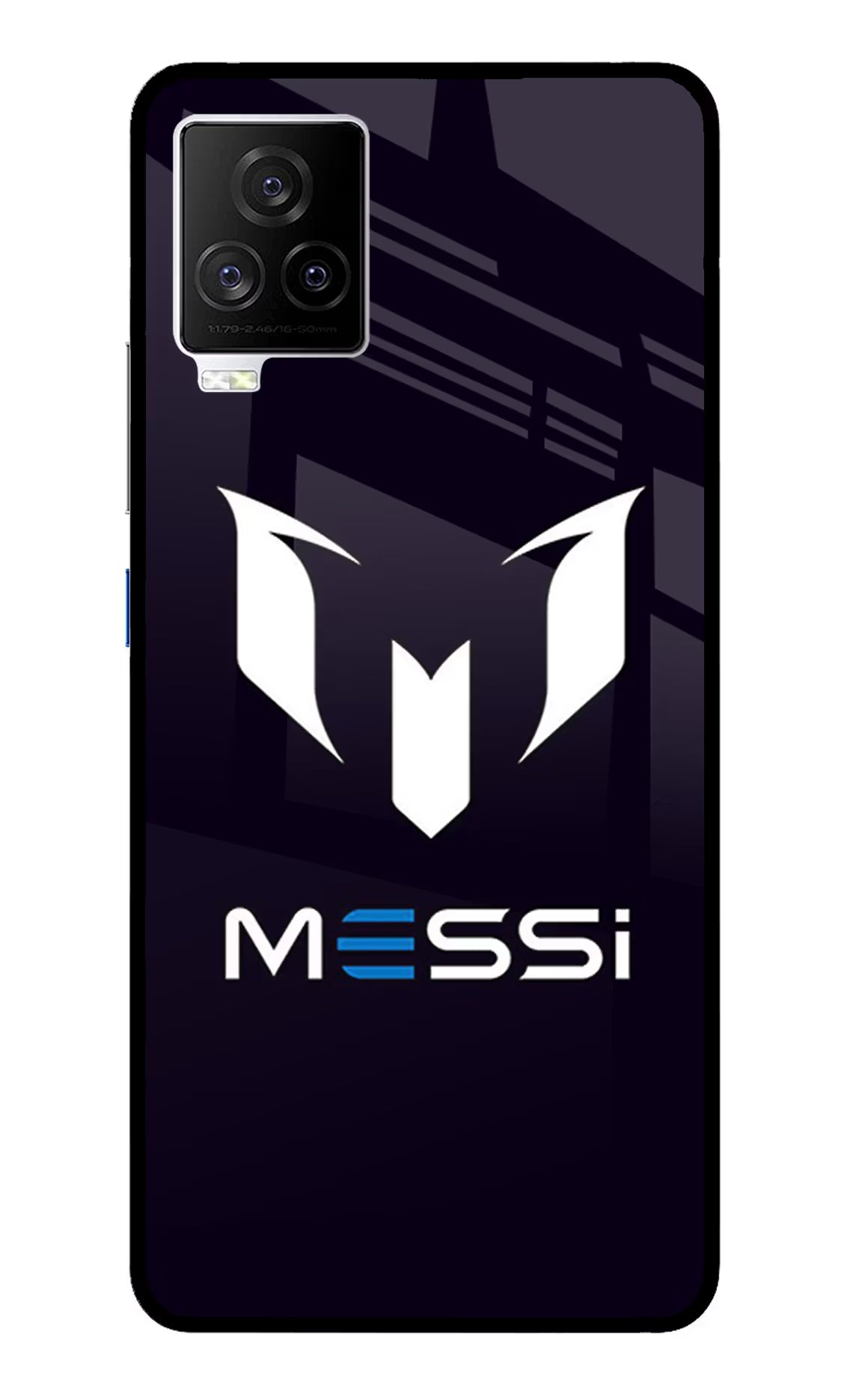 Messi Logo iQOO 7 Legend 5G Glass Case