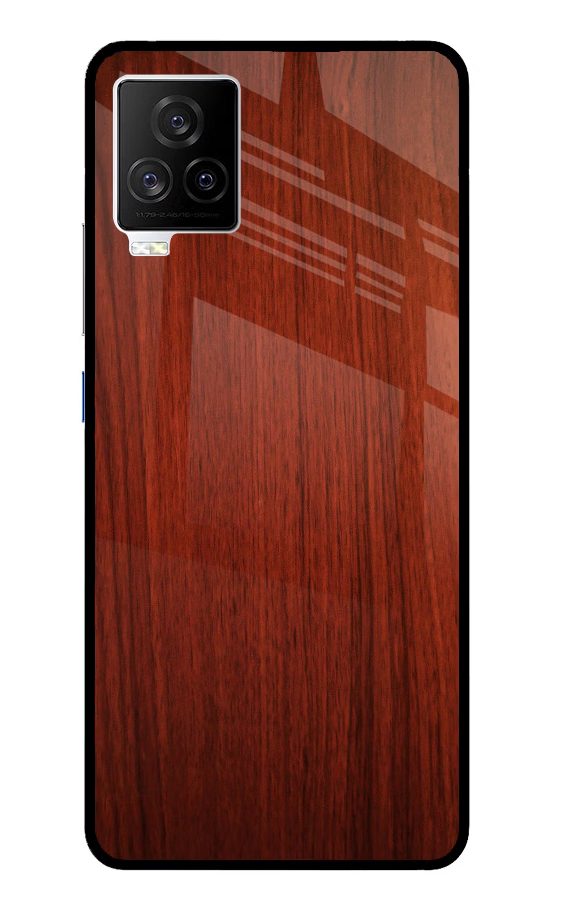 Wooden Plain Pattern iQOO 7 Legend 5G Glass Case