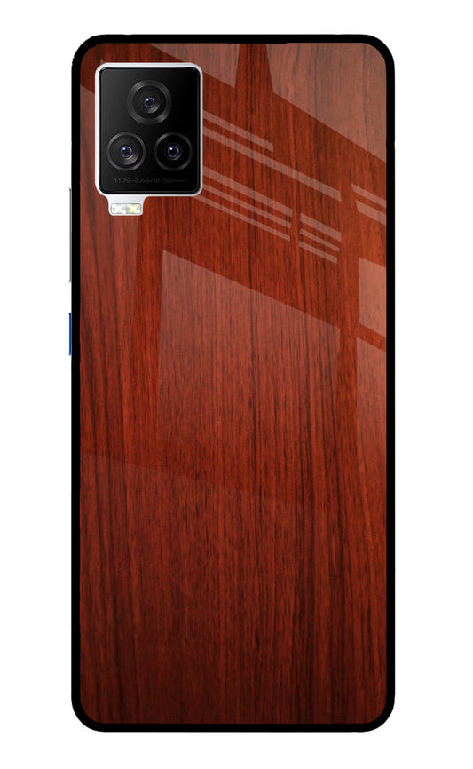 Wooden Plain Pattern iQOO 7 Legend 5G Glass Case