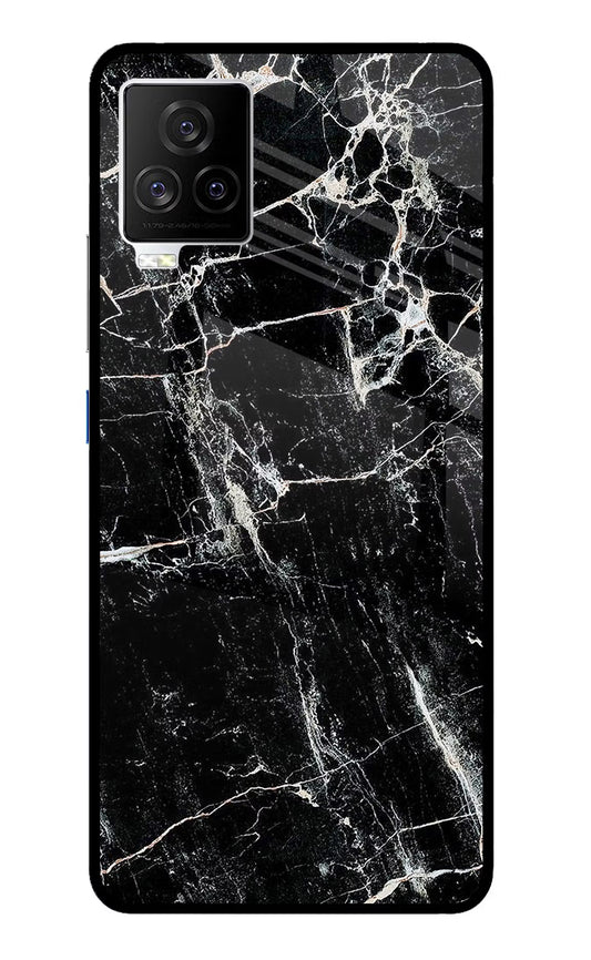 Black Marble Texture iQOO 7 Legend 5G Glass Case