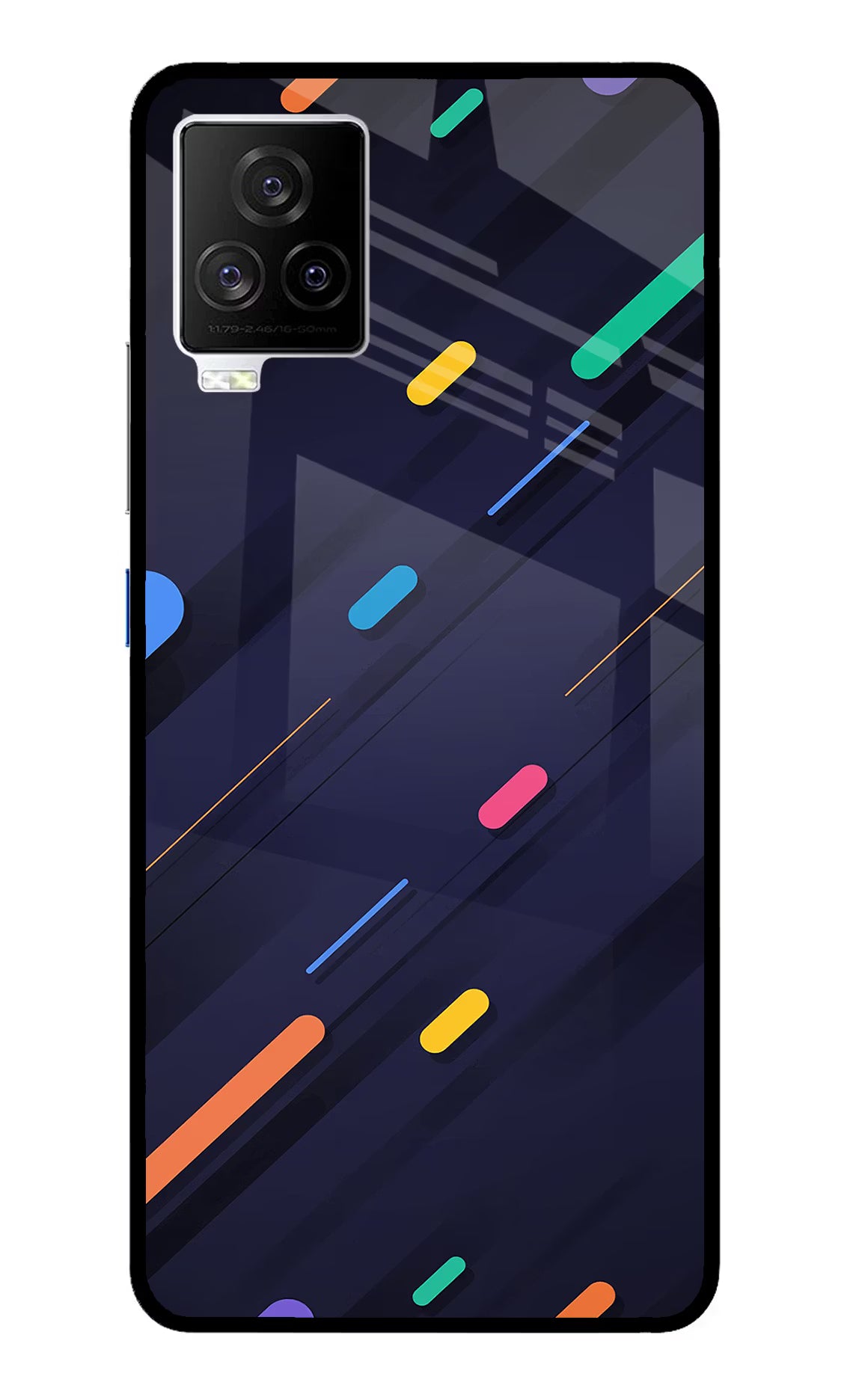 Abstract Design iQOO 7 Legend 5G Glass Case Back Cover by Casekaro