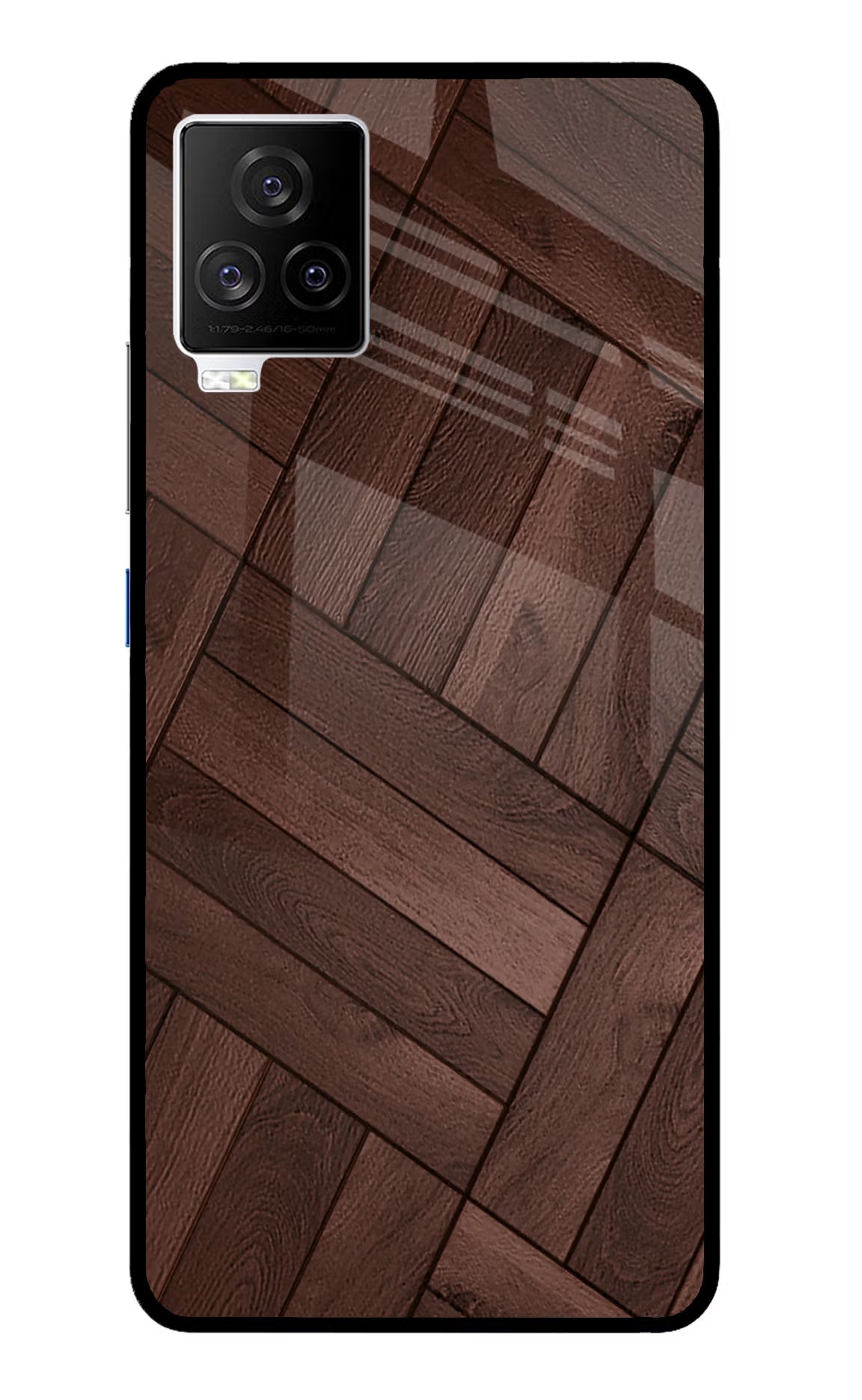 Wooden Texture Design iQOO 7 Legend 5G Glass Case Back Cover by Casekaro