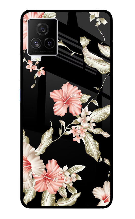 Flowers iQOO 7 Legend 5G Glass Case