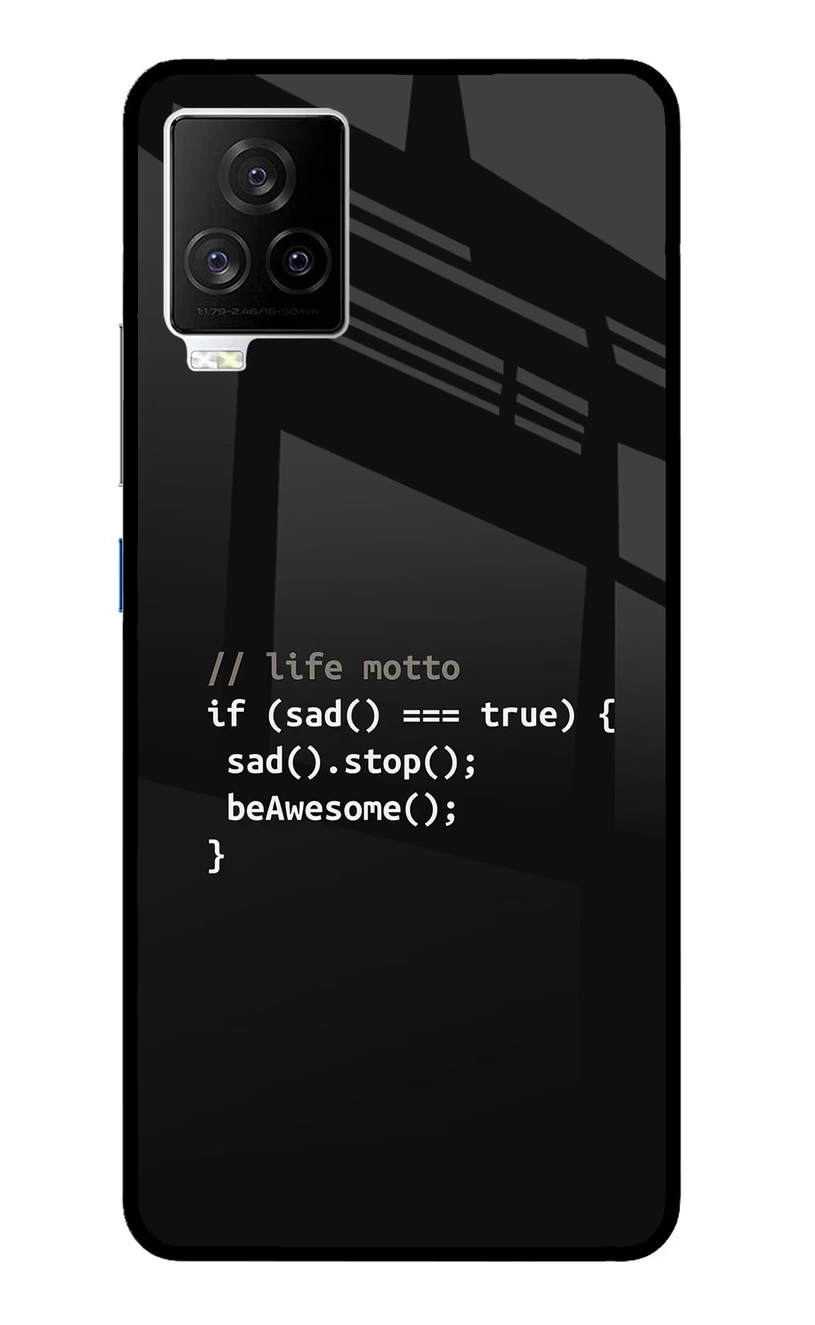 Life Motto Code iQOO 7 Legend 5G Glass Case