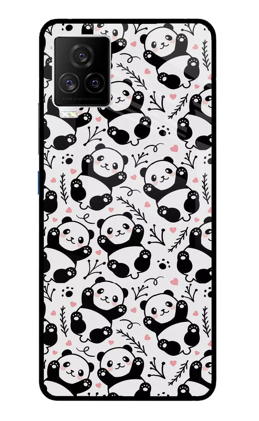 Cute Panda iQOO 7 Legend 5G Glass Case