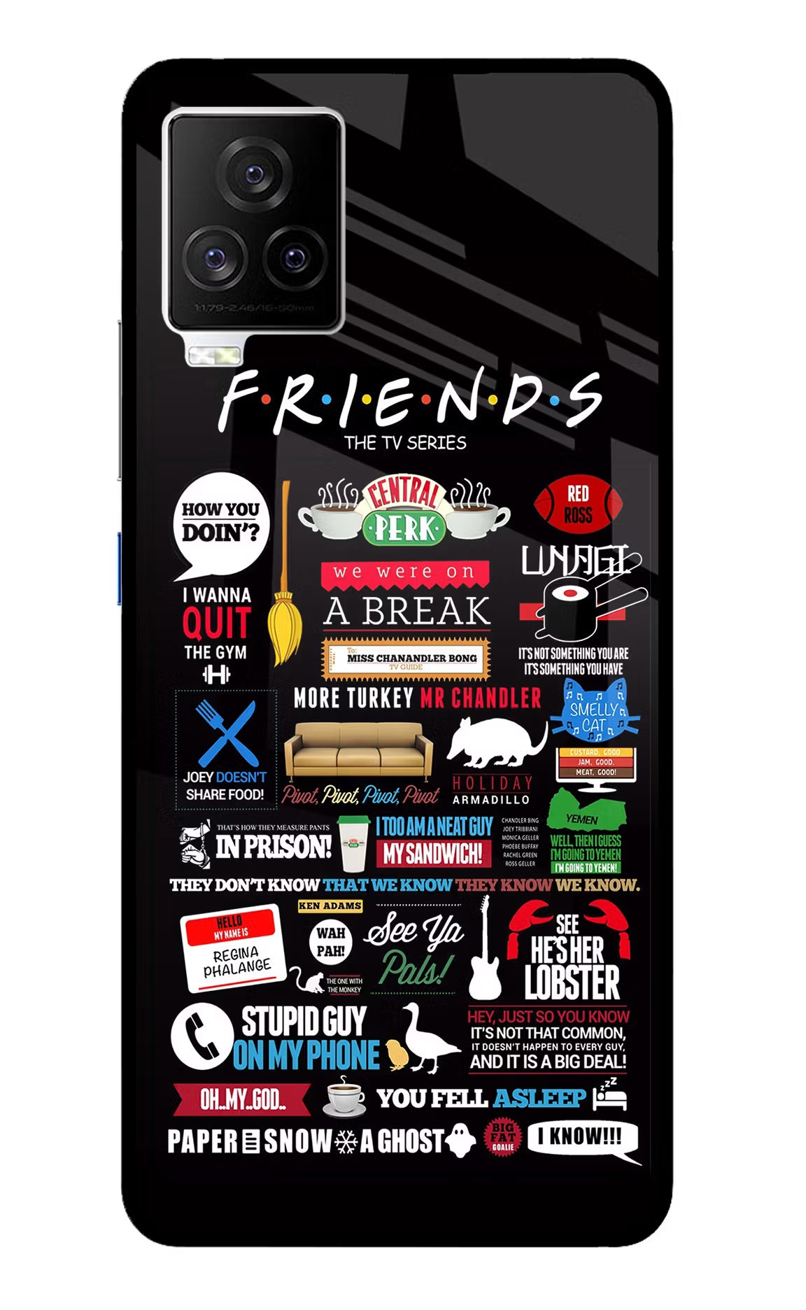 FRIENDS iQOO 7 Legend 5G Glass Case