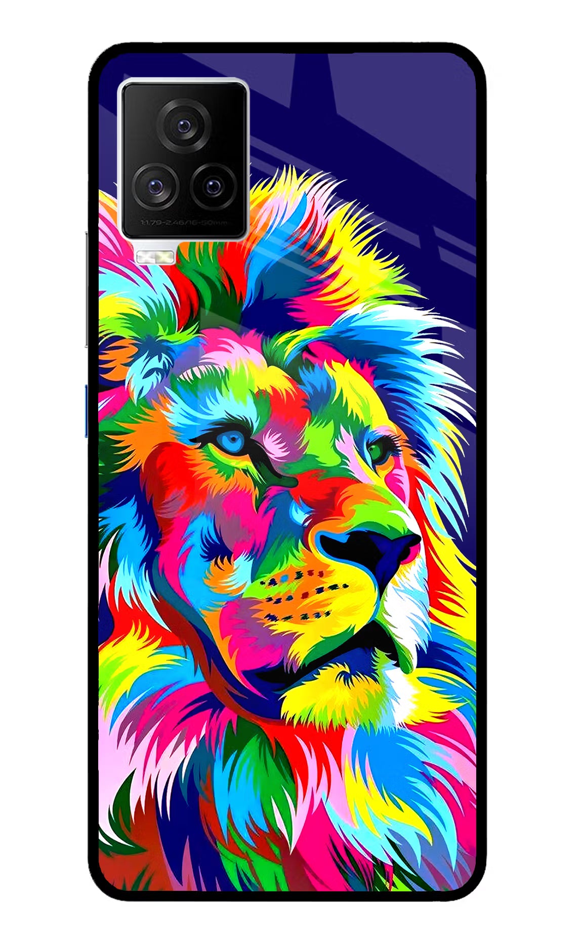 Vector Art Lion iQOO 7 Legend 5G Glass Case Back Cover by Casekaro