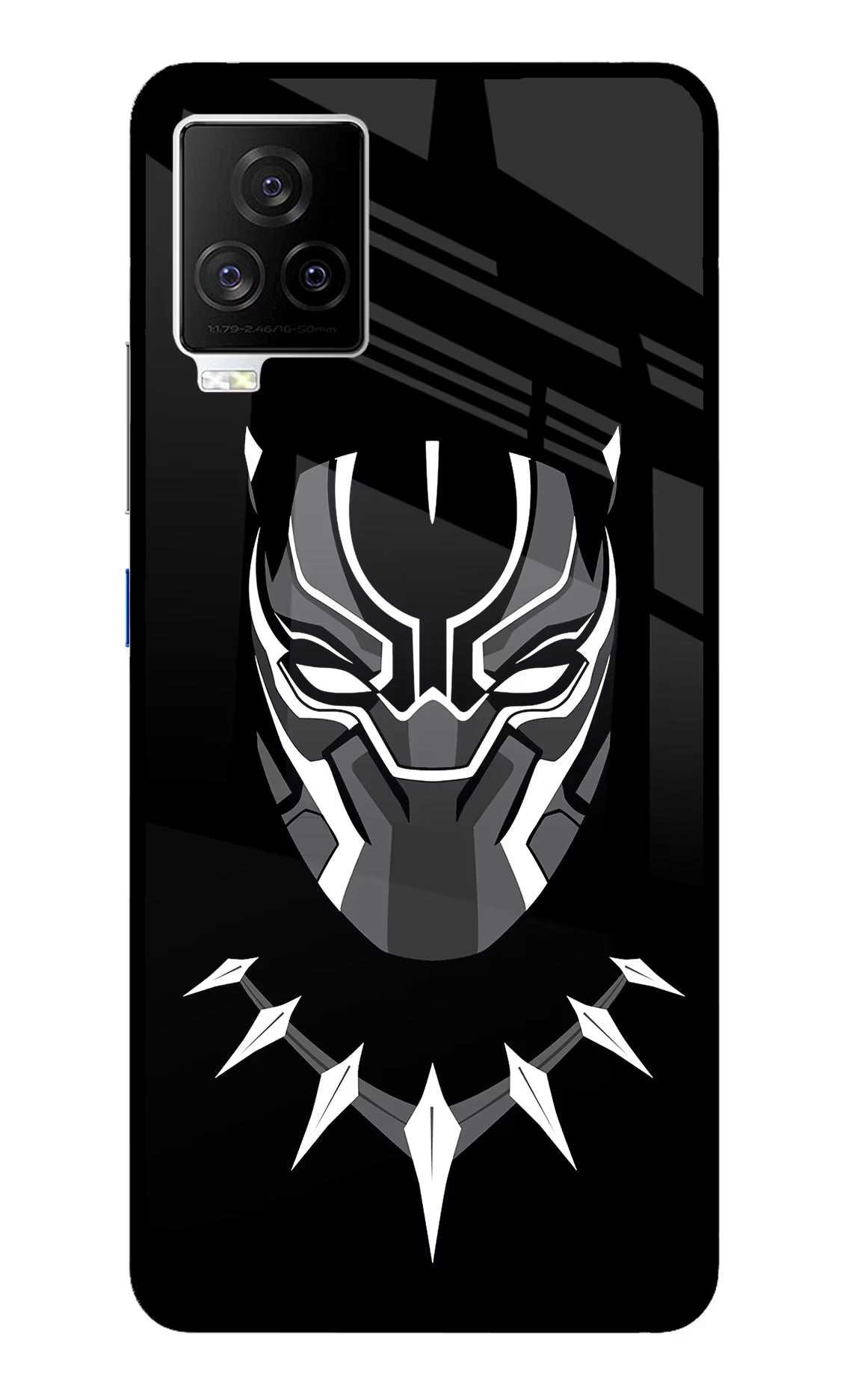 Black Panther iQOO 7 Legend 5G Glass Case Back Cover by Casekaro