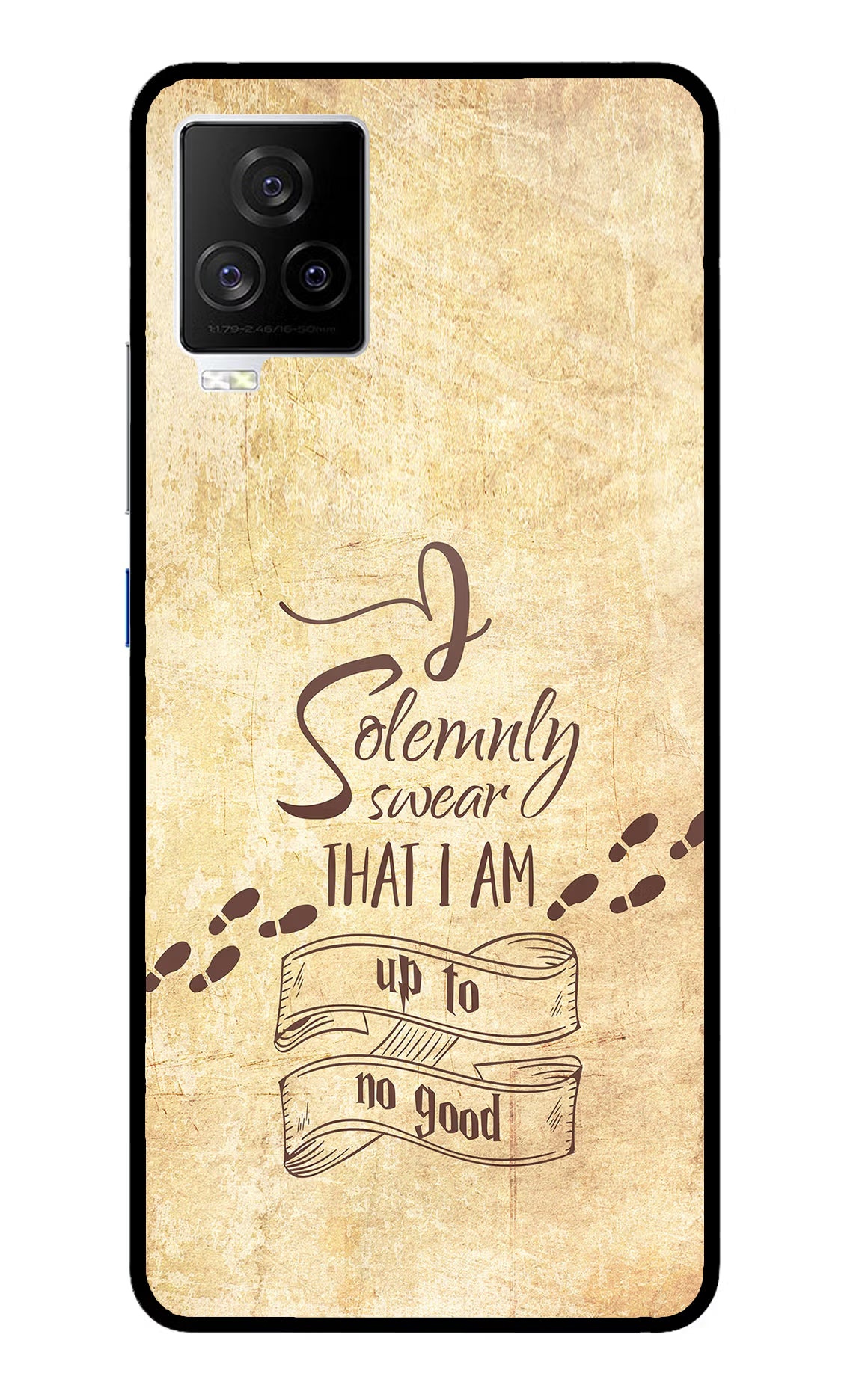 I Solemnly swear that i up to no good iQOO 7 Legend 5G Glass Case Back Cover by Casekaro