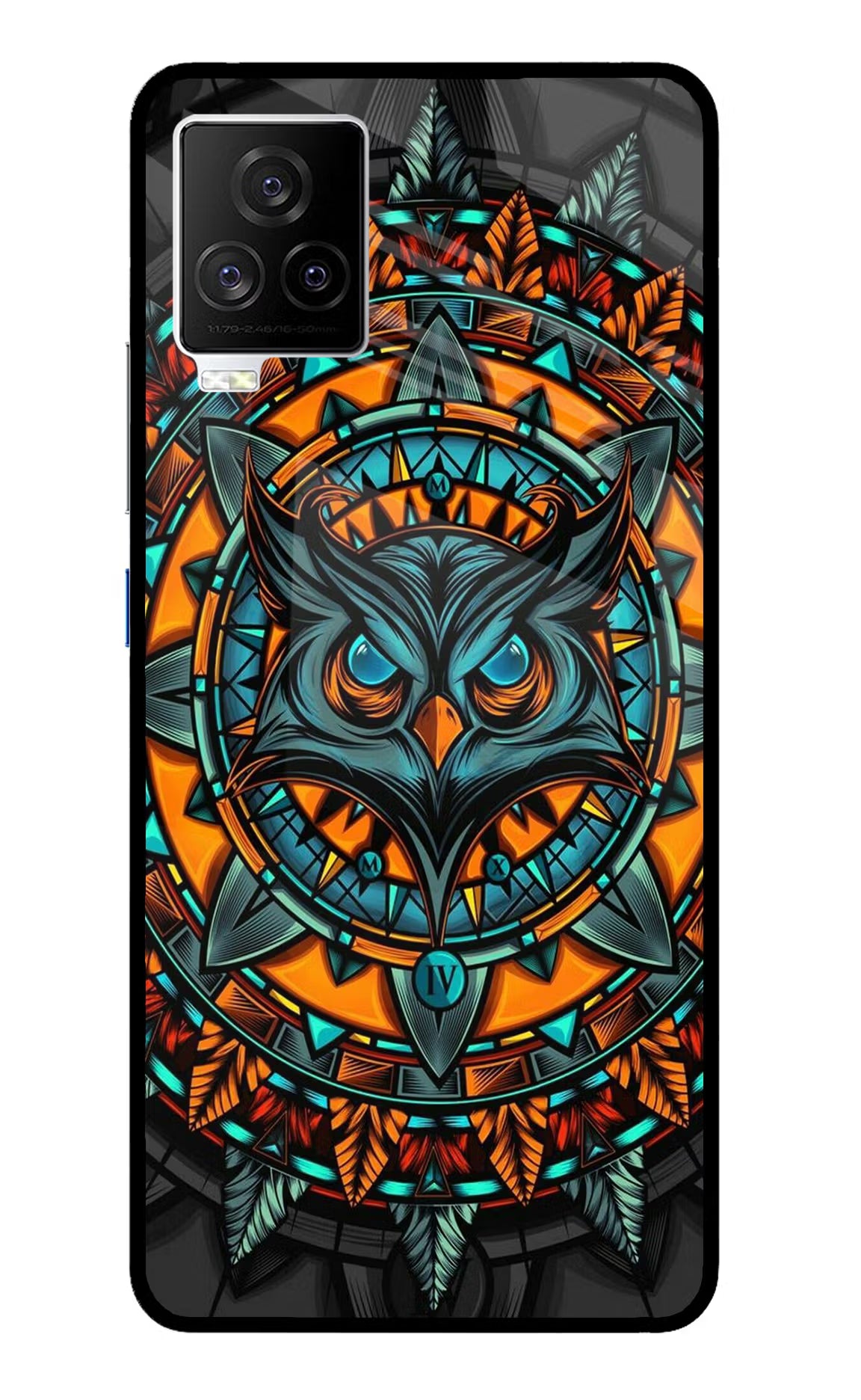 Angry Owl Art iQOO 7 Legend 5G Glass Case Back Cover by Casekaro
