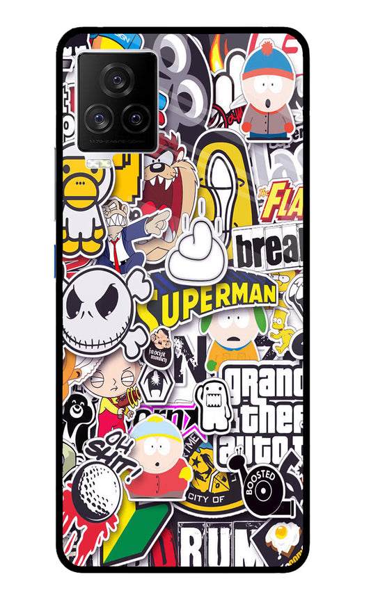 Sticker Bomb iQOO 7 Legend 5G Glass Case