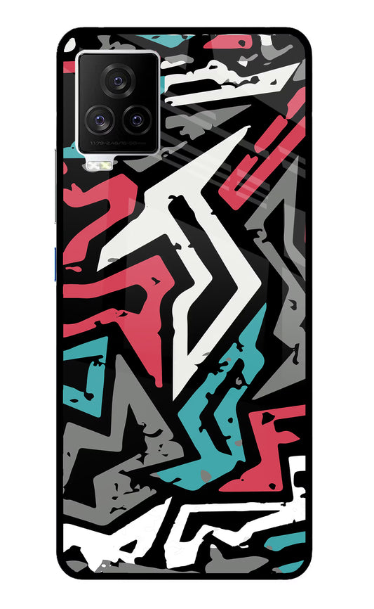 Geometric Graffiti iQOO 7 Legend 5G Glass Case