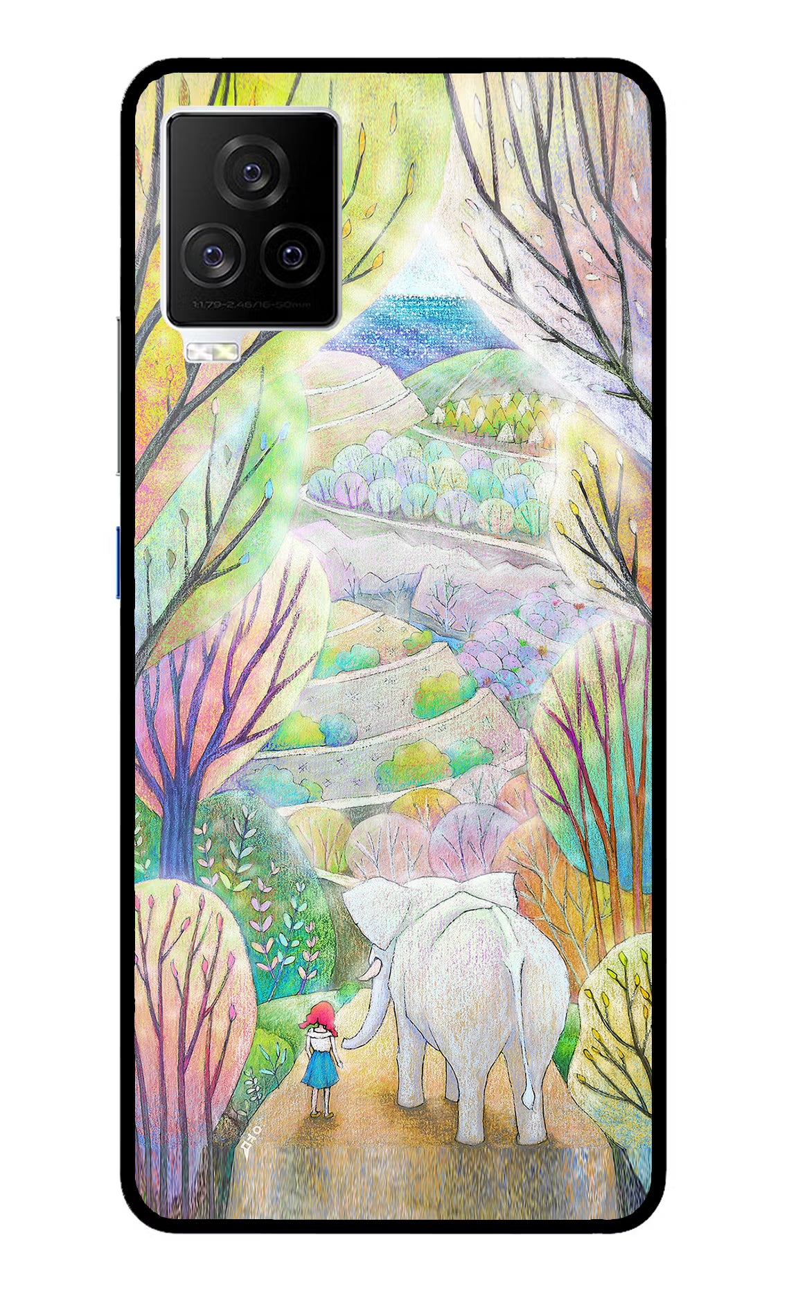 Nature Painting iQOO 7 Legend 5G Glass Case Back Cover by Casekaro