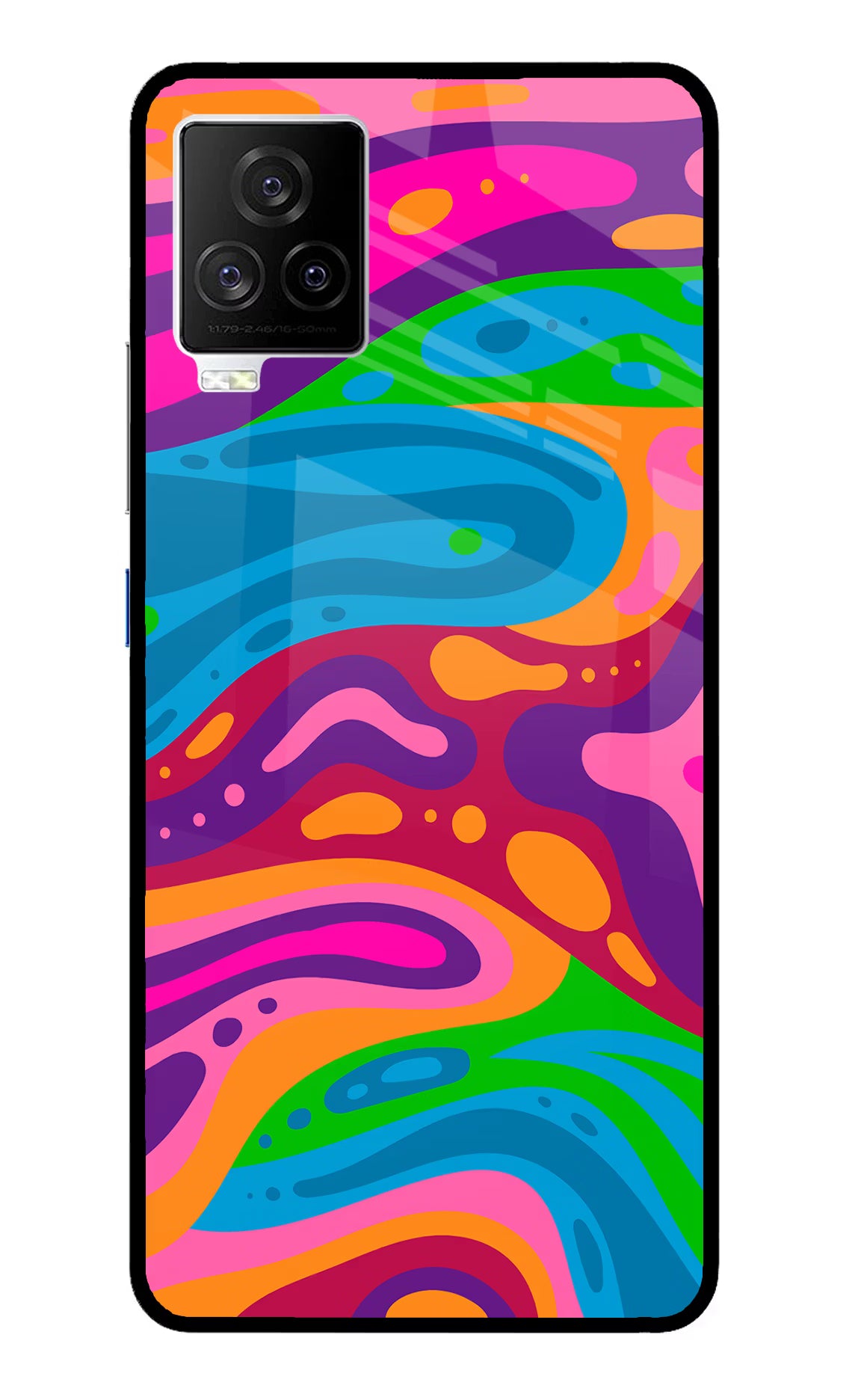 Trippy Pattern iQOO 7 Legend 5G Glass Case