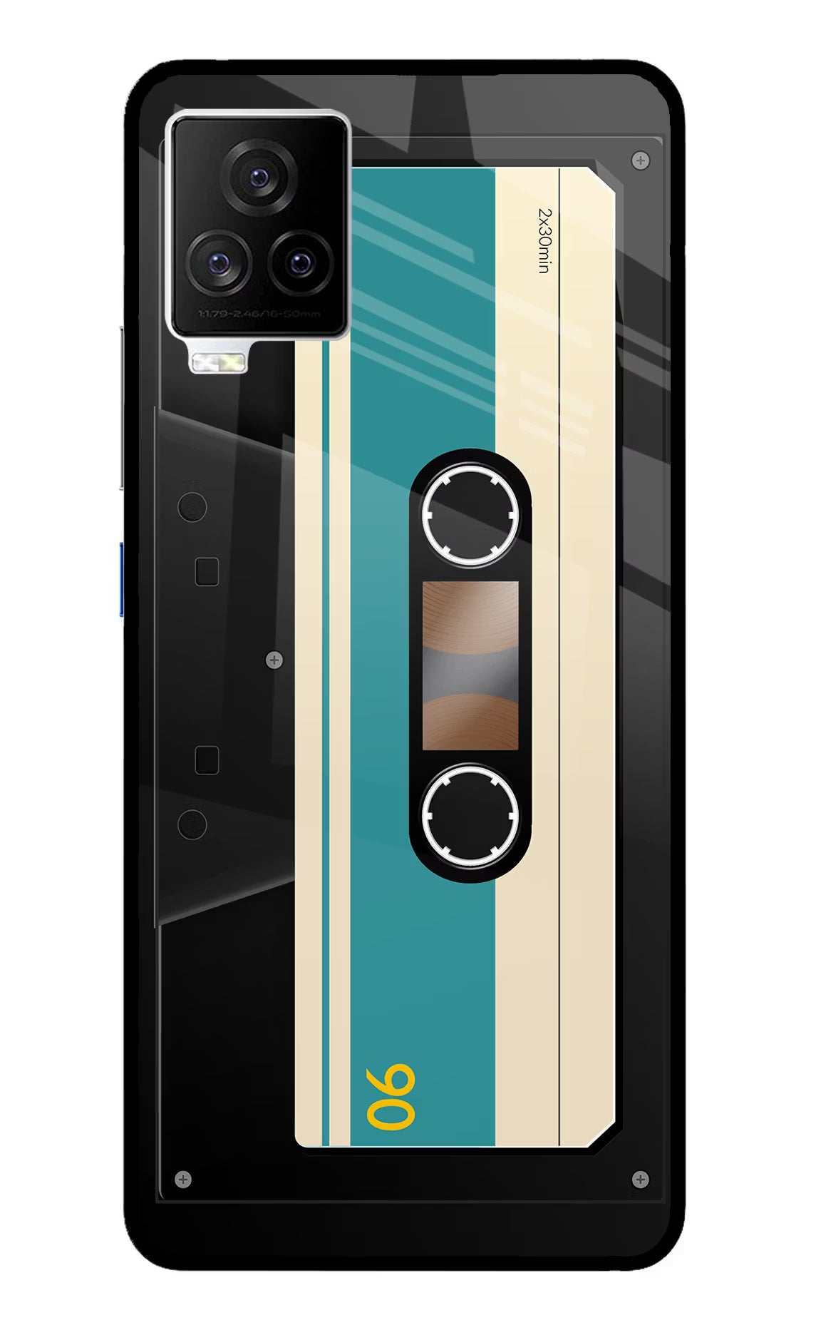 Cassette iQOO 7 Legend 5G Glass Case Back Cover by Casekaro