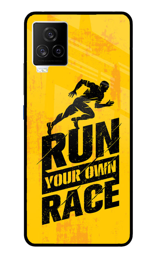 Run Your Own Race iQOO 7 Legend 5G Glass Case