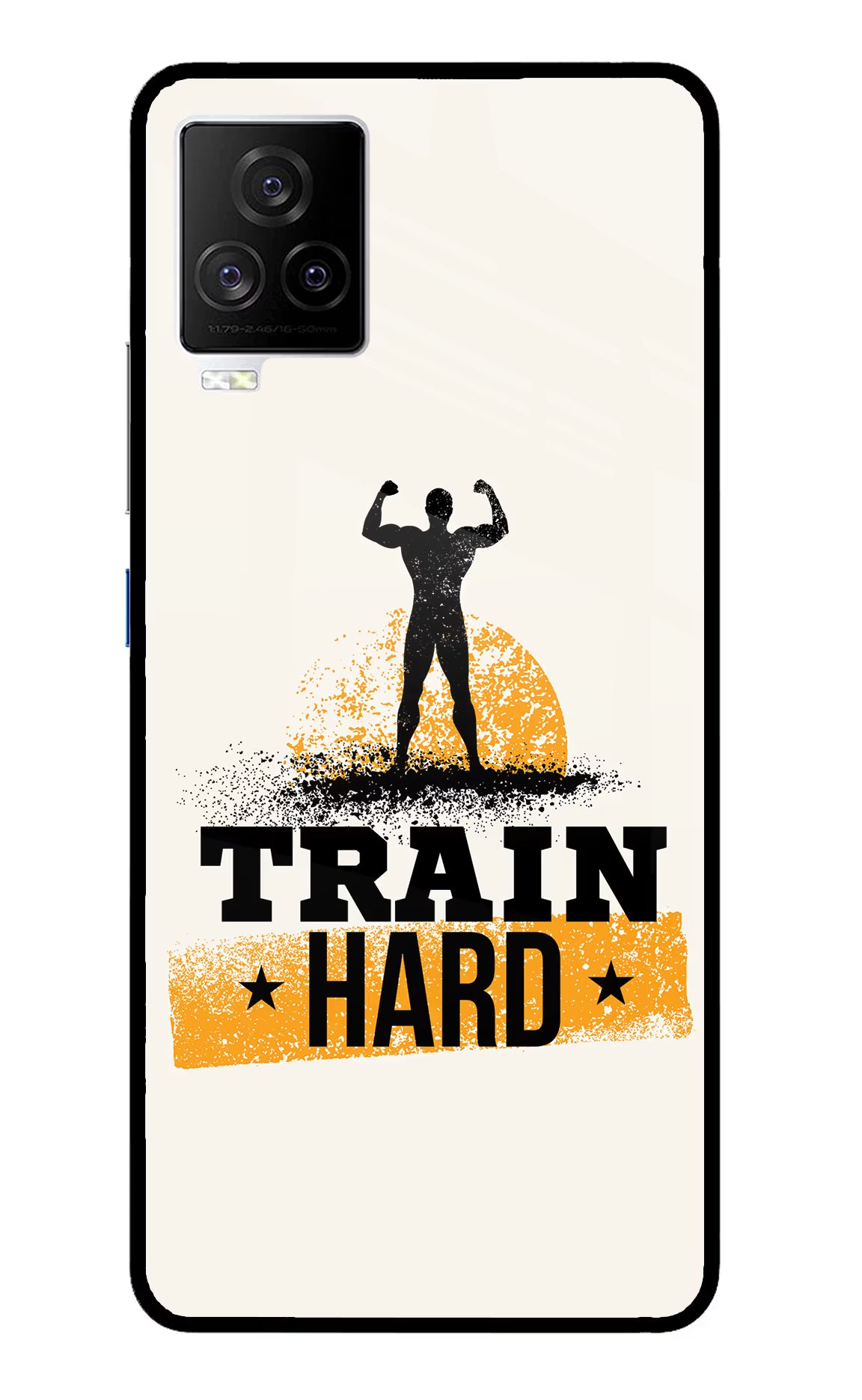 Train Hard iQOO 7 Legend 5G Glass Case Back Cover by Casekaro