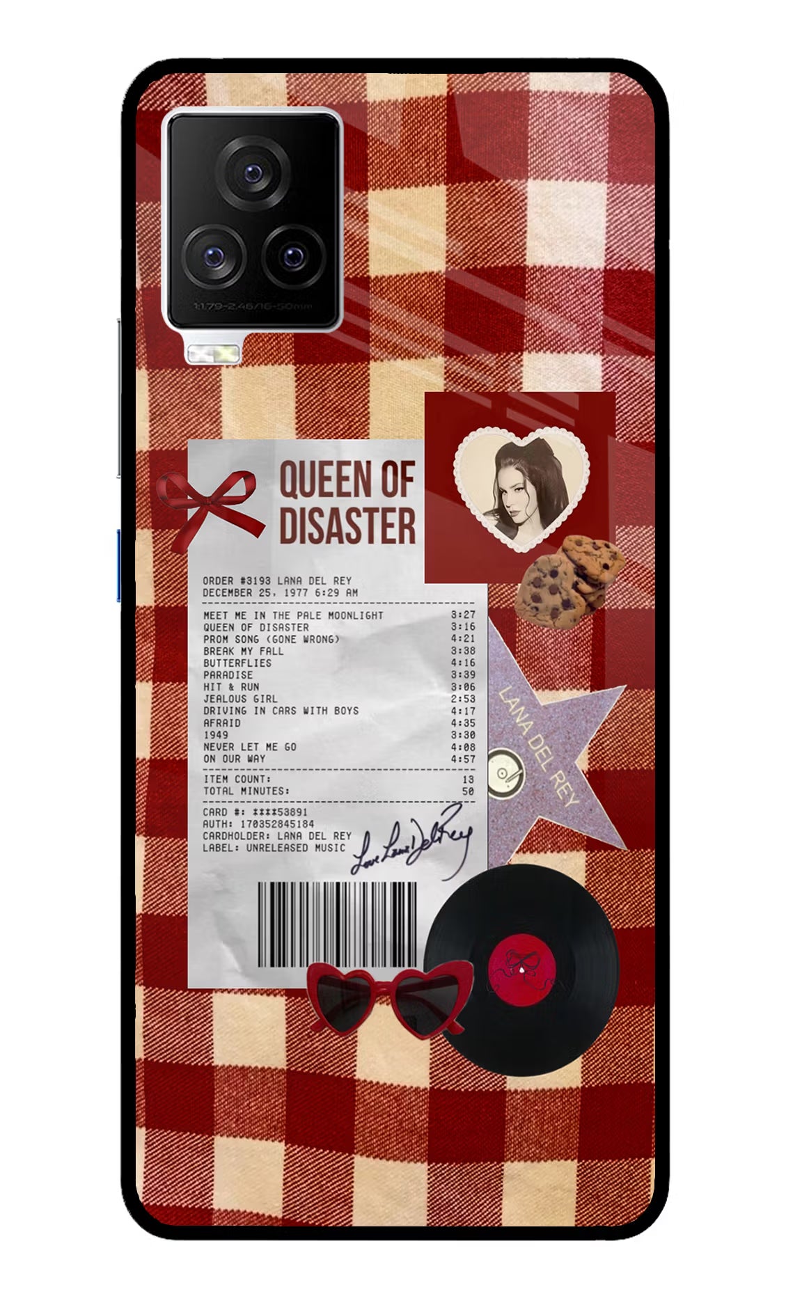 Queen of Disaster iQOO 7 Legend 5G Glass Case Back Cover by Casekaro