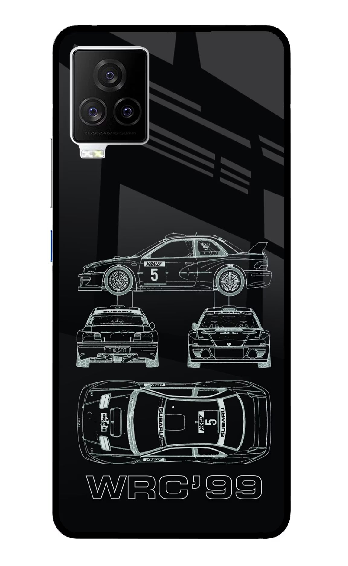 WRC'99 iQOO 7 Legend 5G Glass Case Back Cover by Casekaro