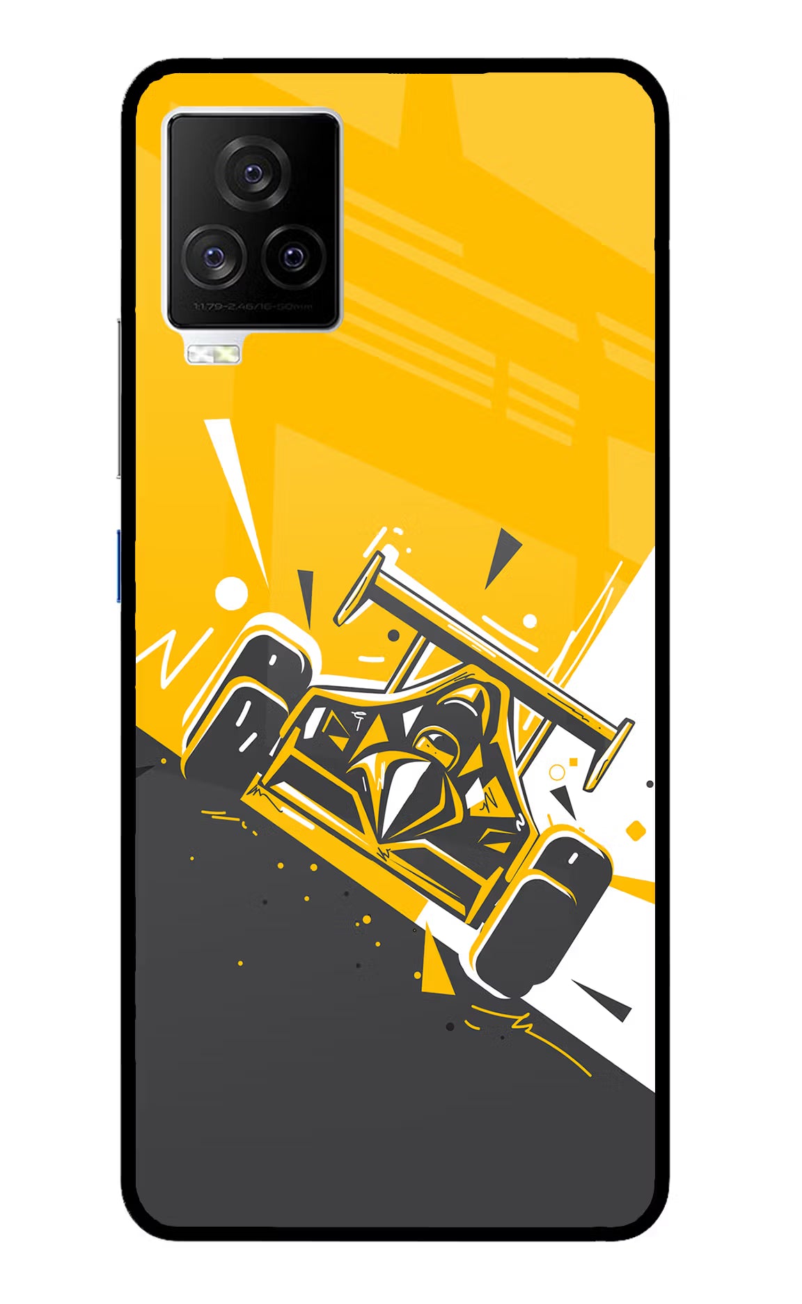 Track King iQOO 7 Legend 5G Glass Case Back Cover by Casekaro