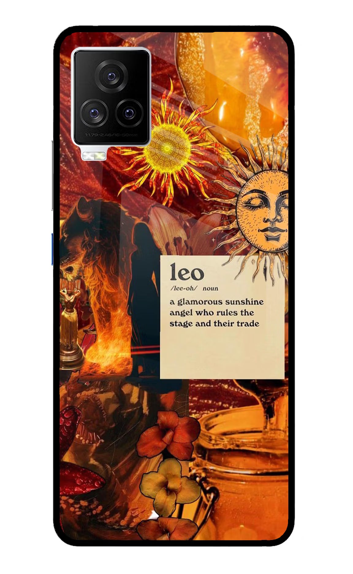 Leo Zodiac iQOO 7 Legend 5G Glass Case Back Cover by Casekaro