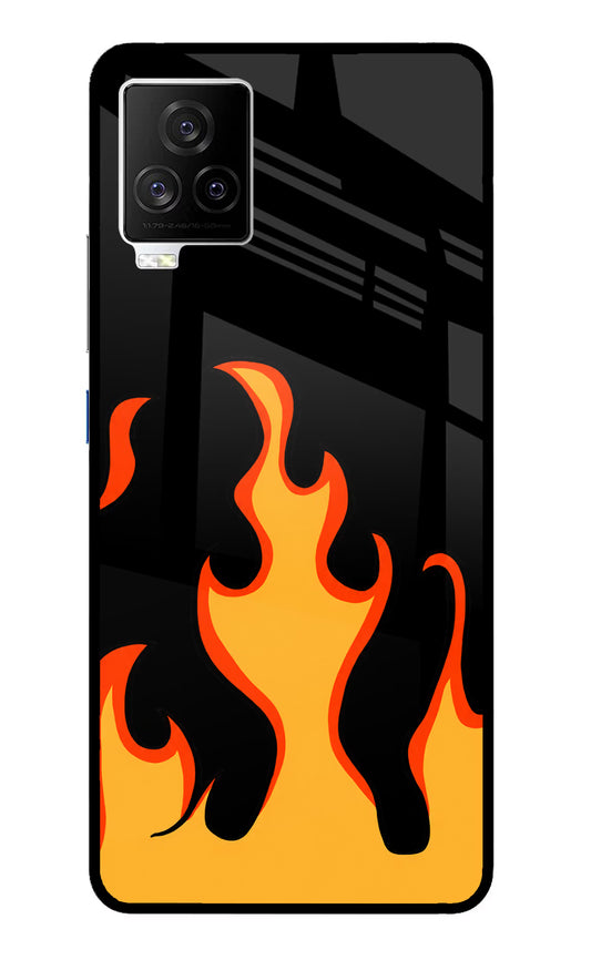 Fired Up – Black iQOO 7 Legend 5G Glass Case