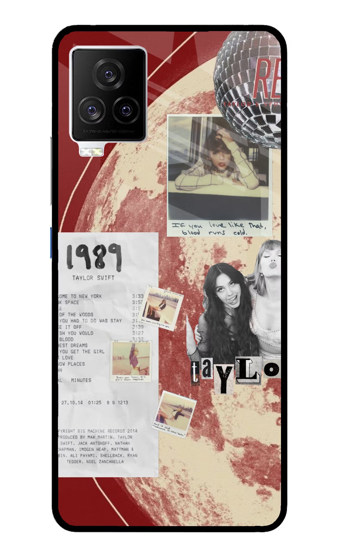 Taylor Swift iQOO 7 Legend 5G Glass Case Back Cover by Casekaro