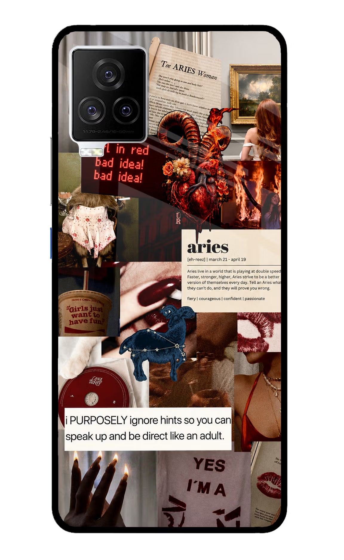 Zodiac Aries iQOO 7 Legend 5G Glass Case
