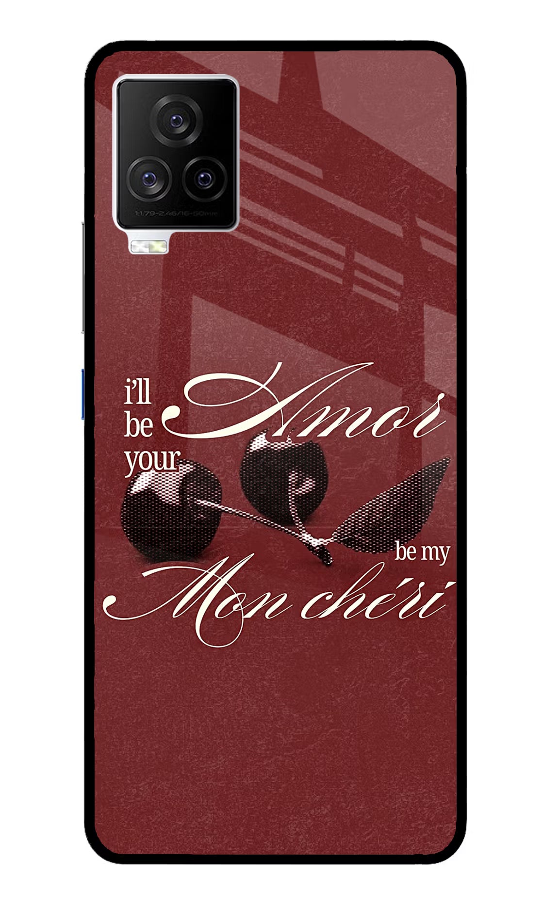 Velvet Cherry iQOO 7 Legend 5G Glass Case