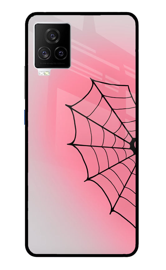 Pink Web iQOO 7 Legend 5G Glass Case