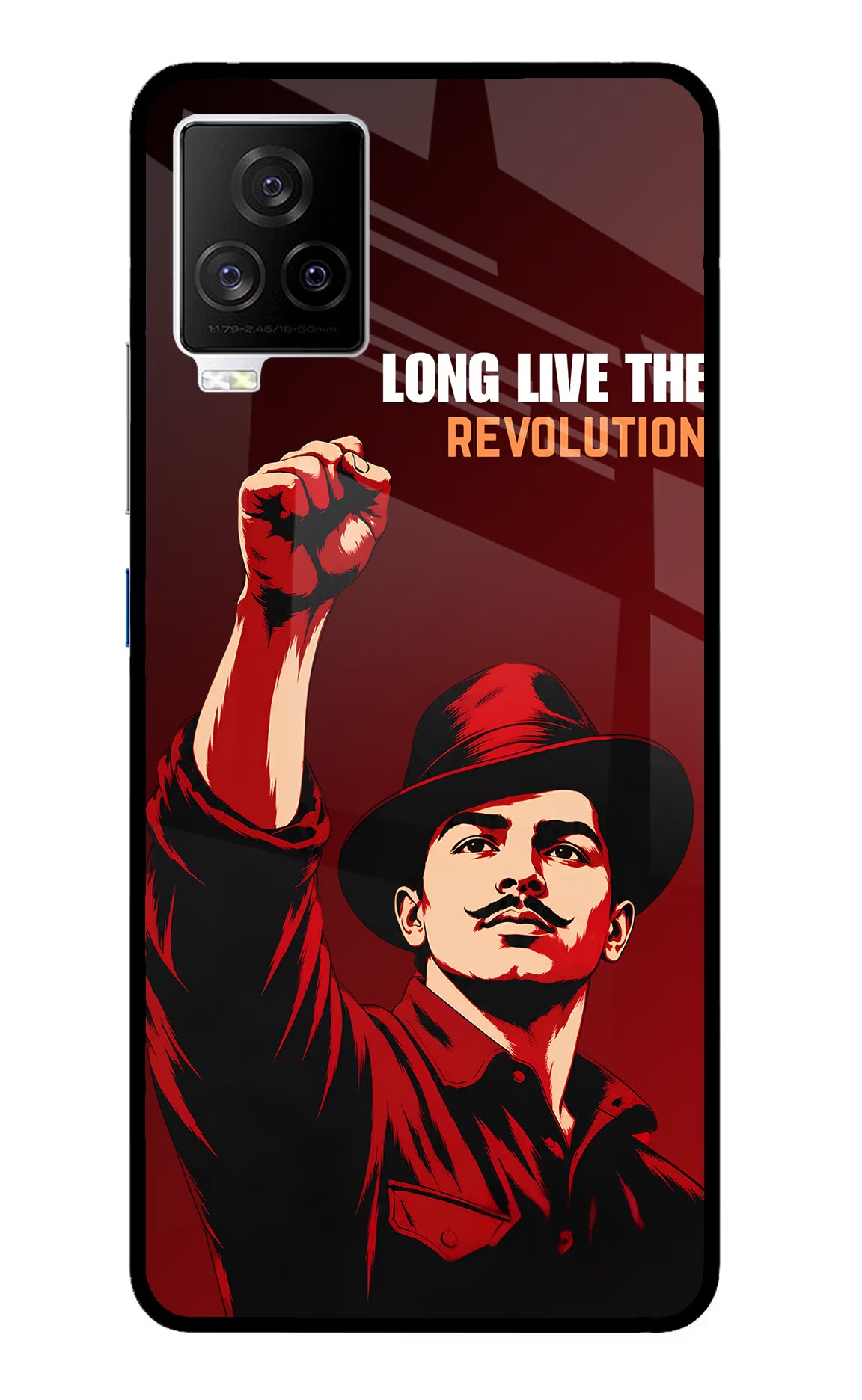 Bhagat Singh Revolution iQOO 7 Legend 5G Glass Case