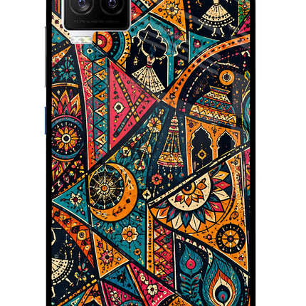 Folk Print iQOO 7 Legend 5G Glass Case