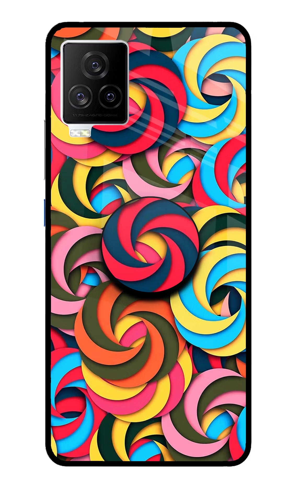 Spiral Pattern iQOO 7 Legend 5G Pop Case by Casekaro