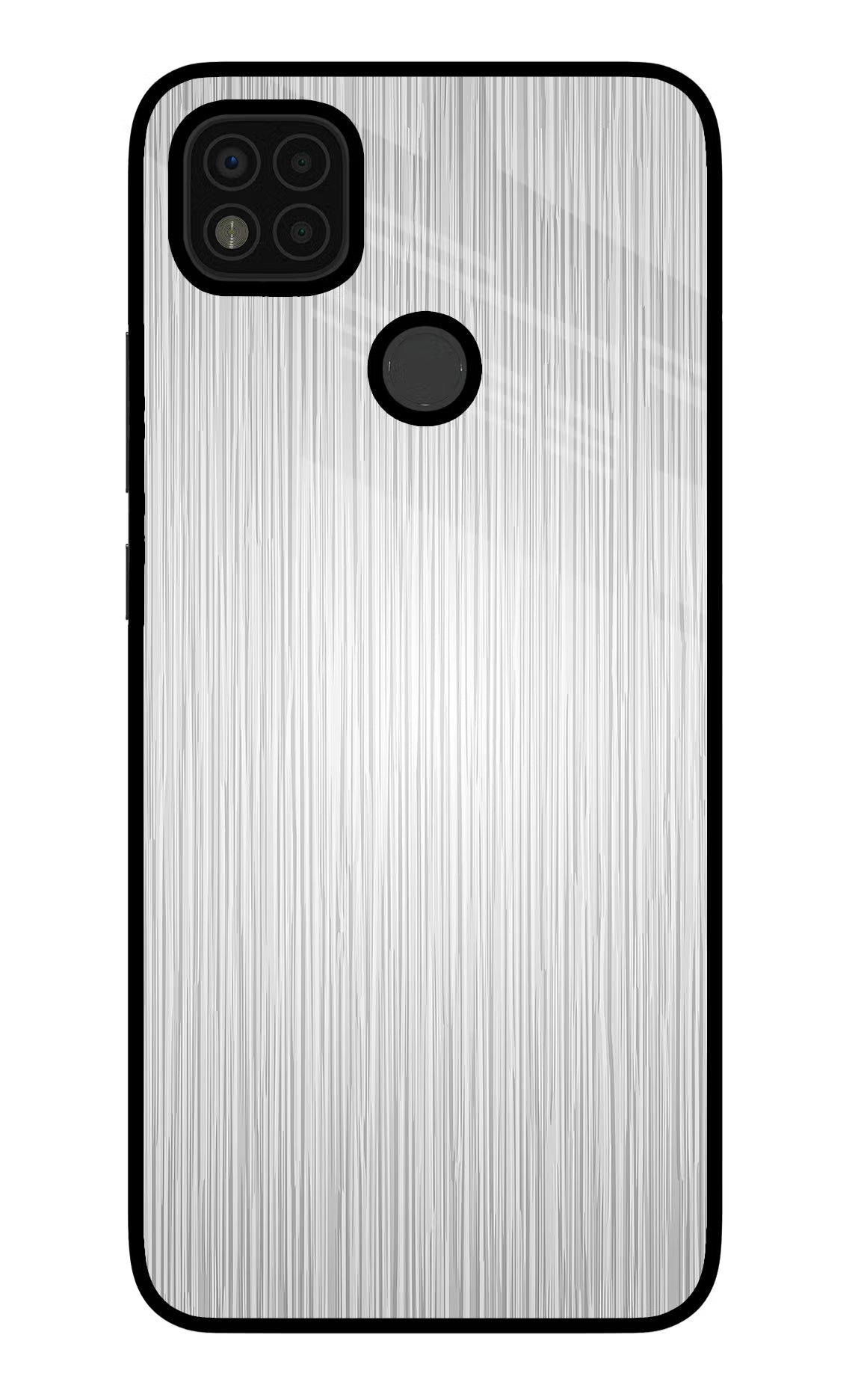 Wooden Grey Texture Poco C31 Glass Case Back Cover by Casekaro