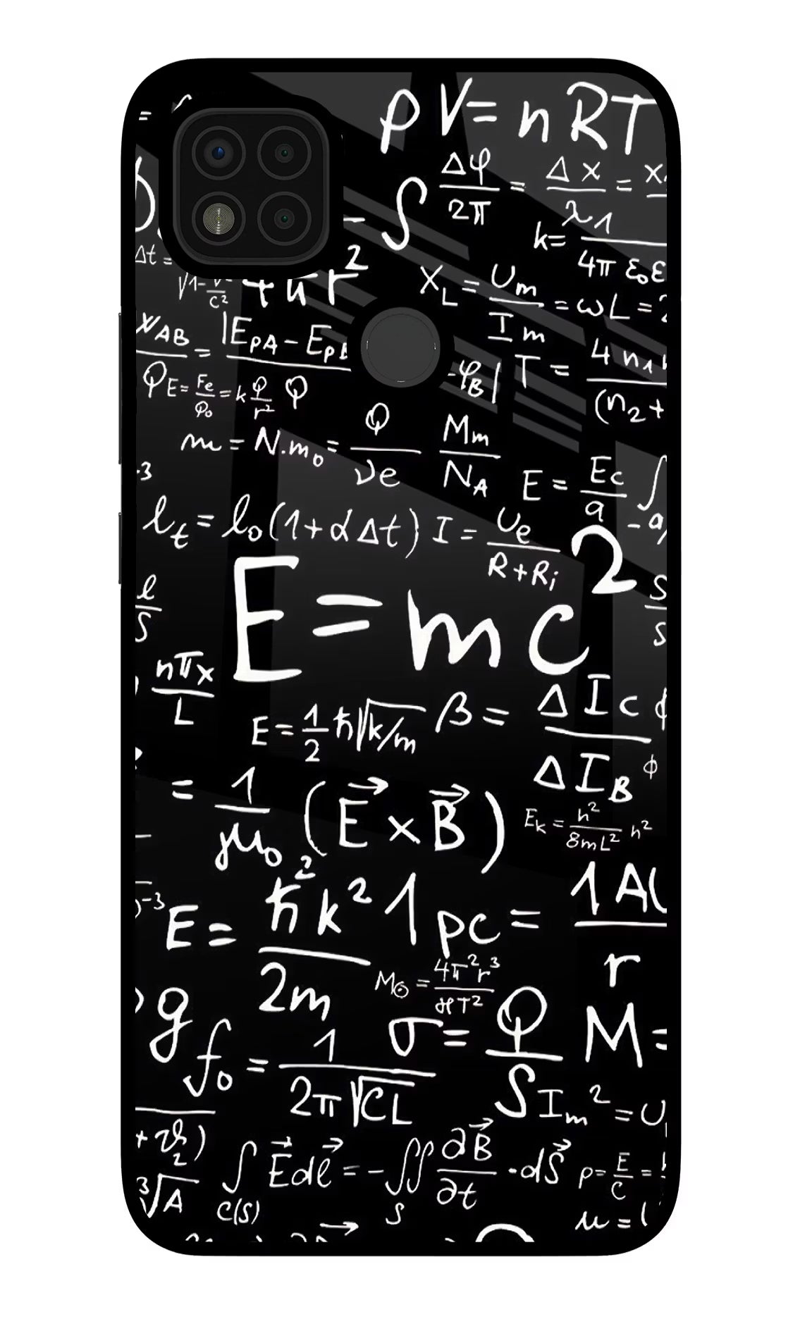 Physics Formula Poco C31 Glass Case Back Cover by Casekaro