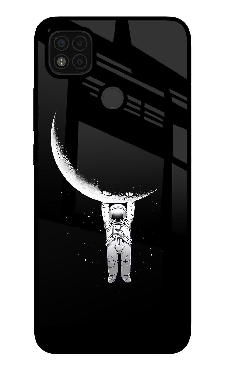 Moon Space Poco C31 Back Cover, Glass case