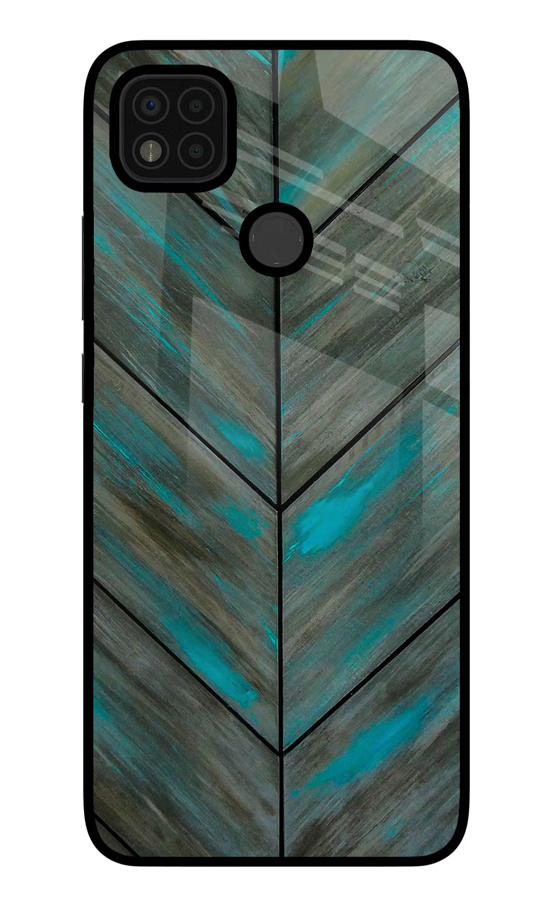 Pattern Poco C31 Glass Case Back Cover by Casekaro