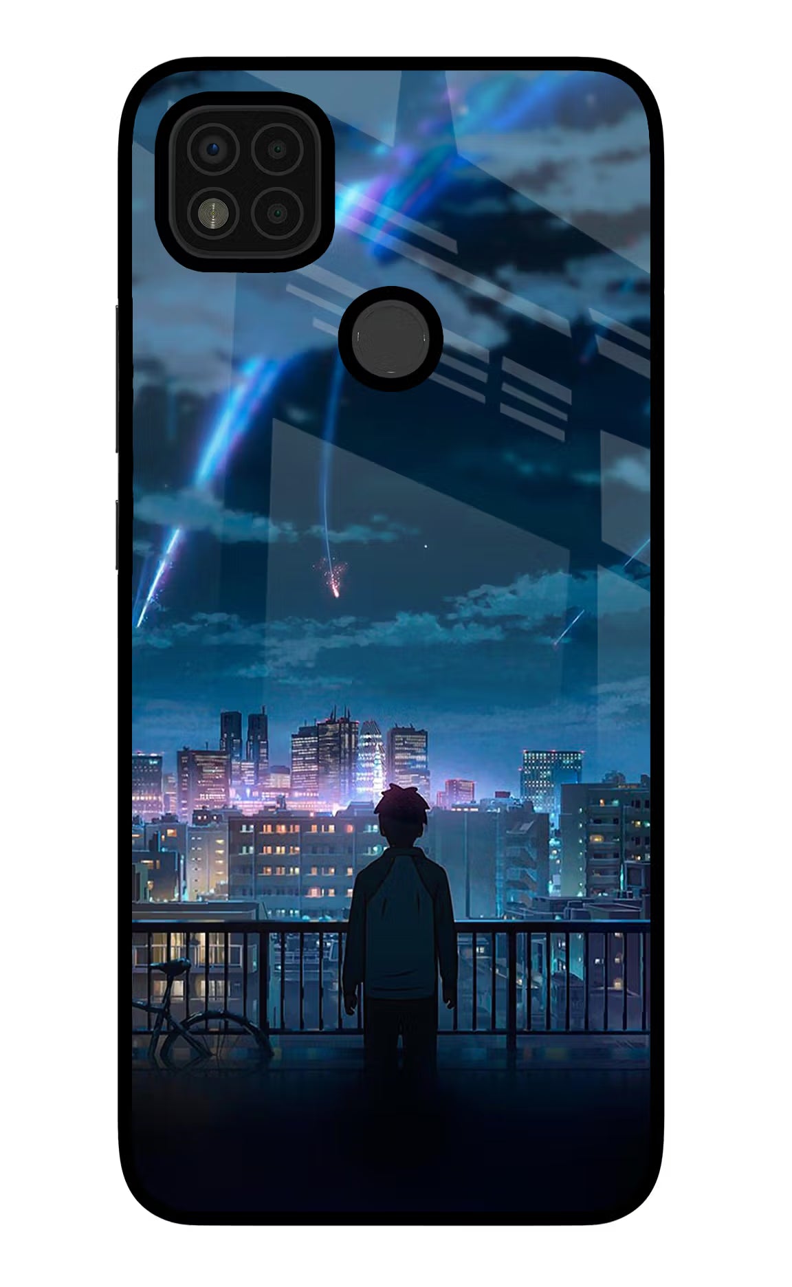 Anime Poco C31 Glass Case Back Cover by Casekaro