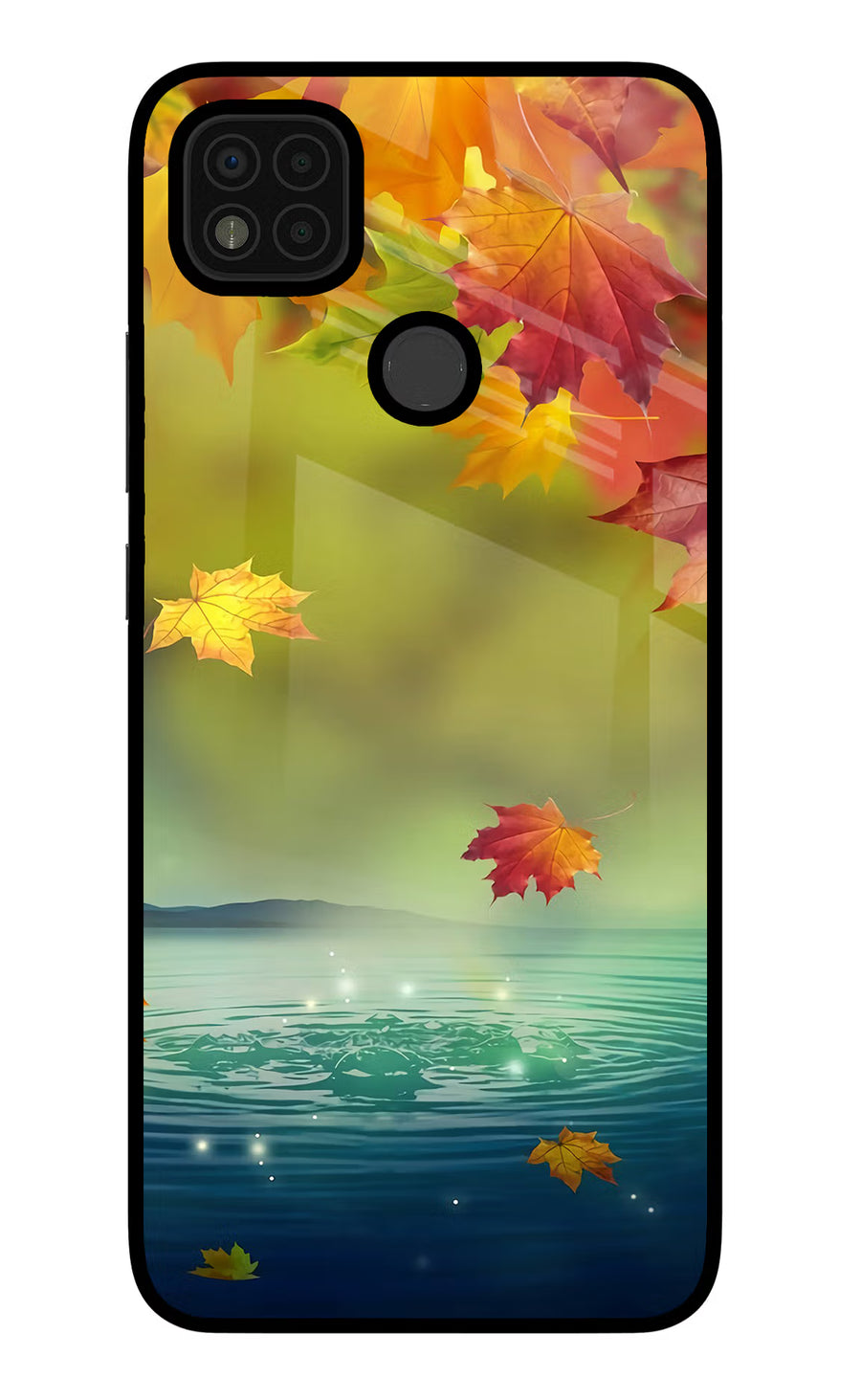 Flowers Poco C31 Back Cover, Glass case