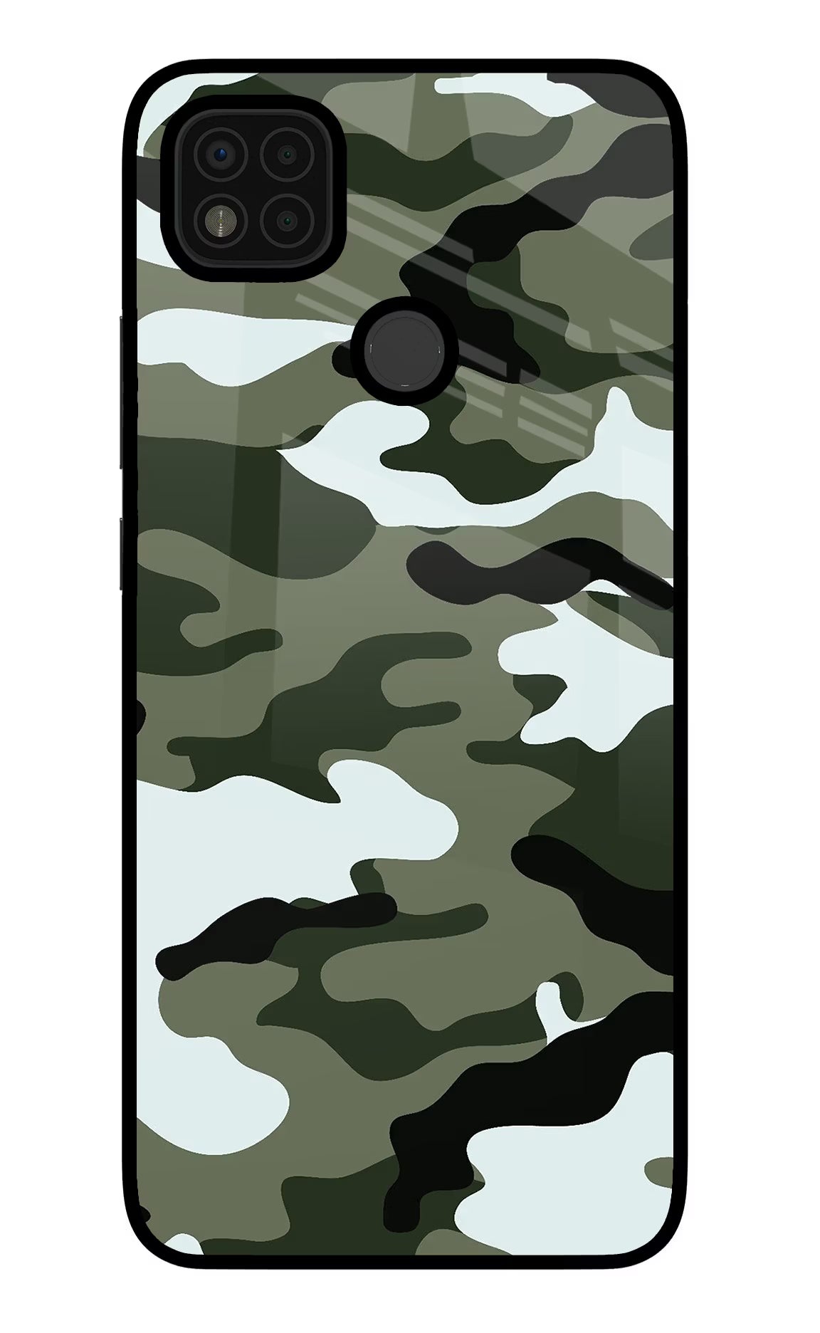 Camouflage Poco C31 Glass Case