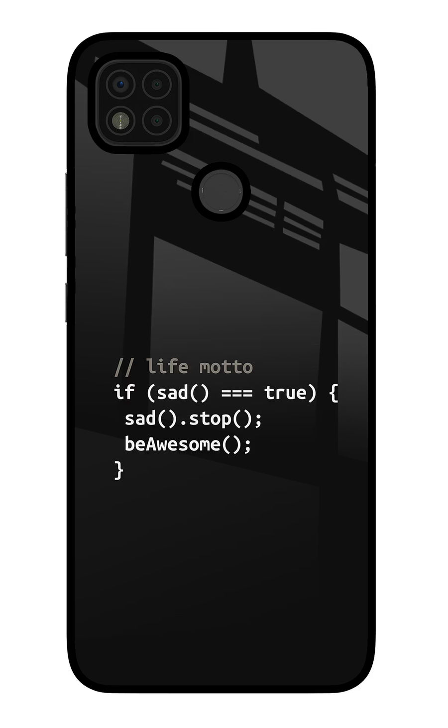 Life Motto Code Poco C31 Back Cover, Glass case