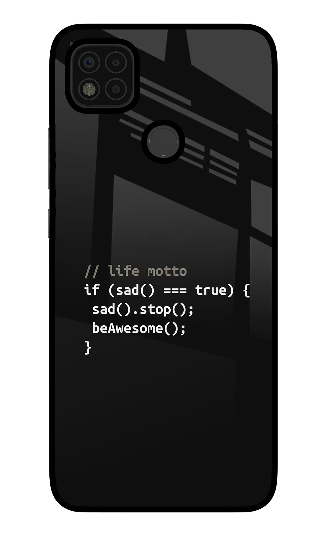 Life Motto Code Poco C31 Glass Case