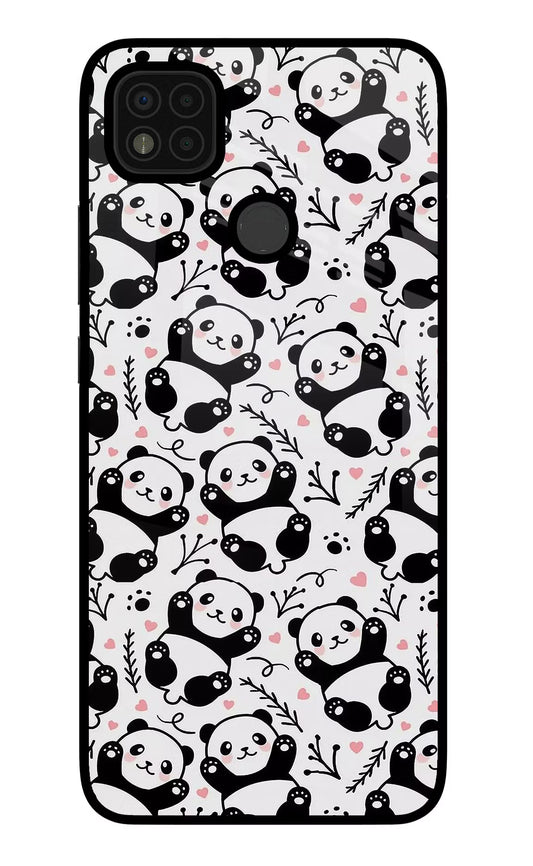 Cute Panda Poco C31 Glass Case