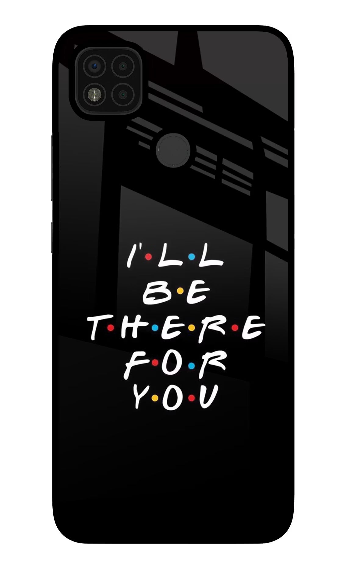 I'll Be There For You Poco C31 Glass Case Back Cover by Casekaro