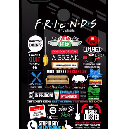 FRIENDS Poco C31 Glass Case Back Cover by Casekaro