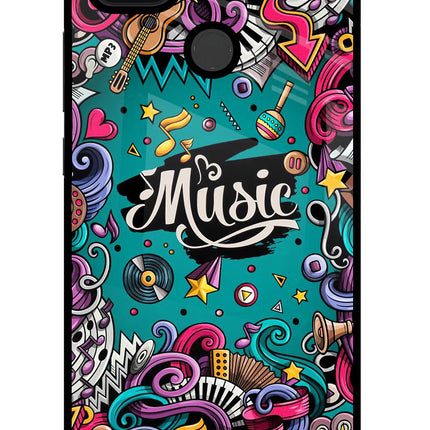 Music Graffiti Poco C31 Glass Case