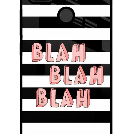 Blah Blah Blah Poco C31 Glass Case